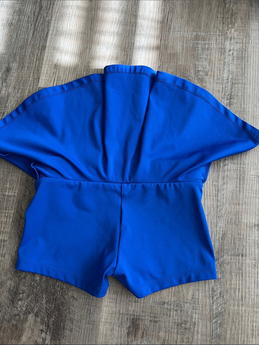 Cheer Athletics gold and royal blue skort with rhinestone stars size Youth L - Picture 9 of 16